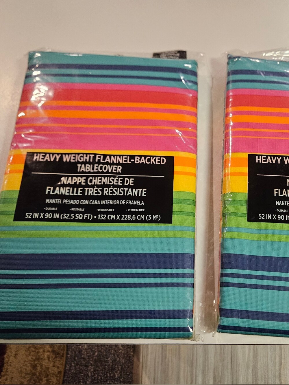 Summer Heavy Weight Reusable Picnic Table Cover NWT